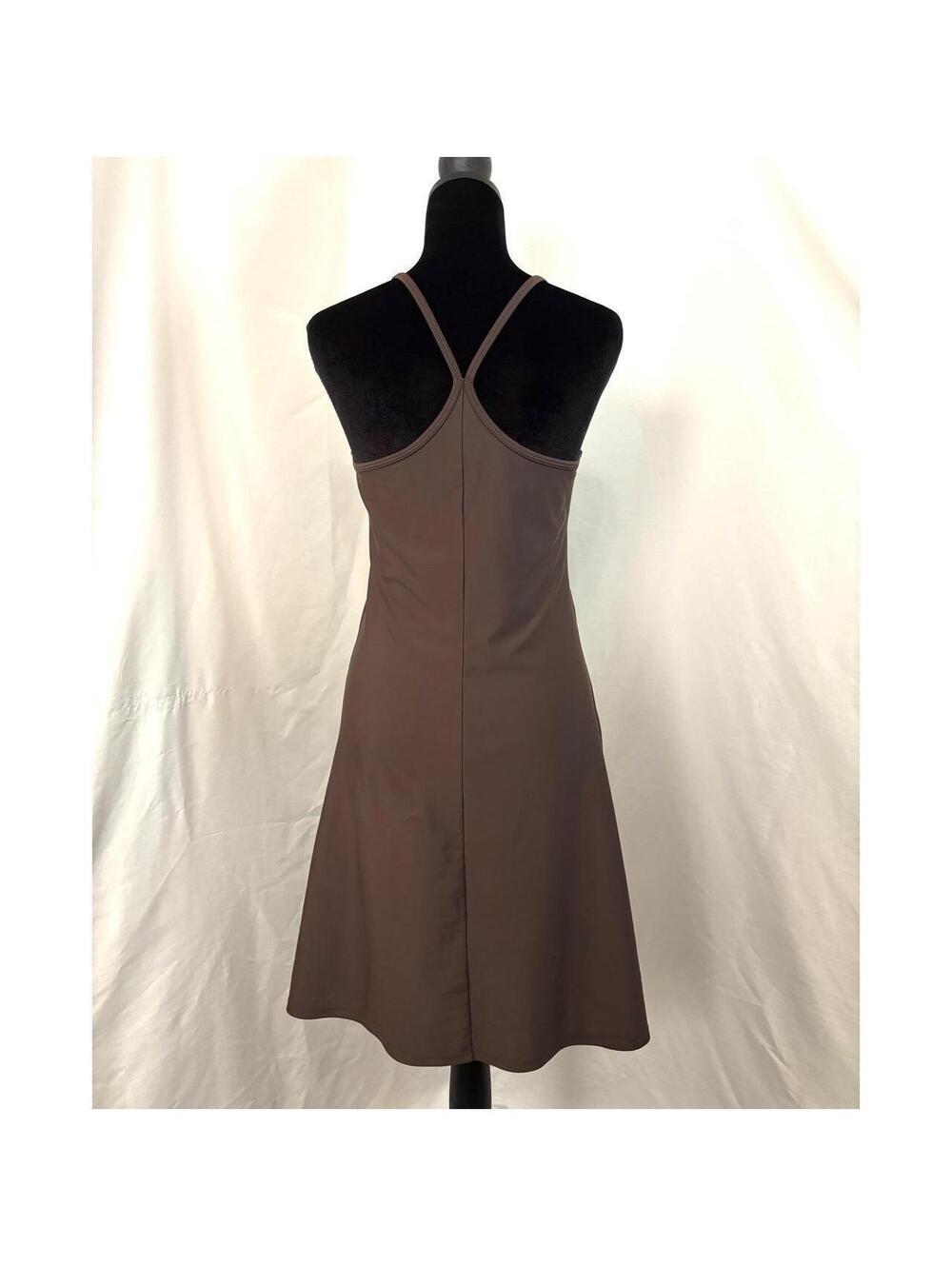 Activewear Racerback Athletic Dress Brown Y-Back Empire Waist Mini Tennis Golf